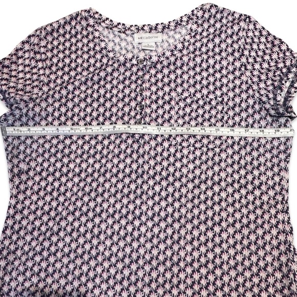 Liz Claiborne Women's Pattern Blouse Top Size Large - Picture 11 of 12